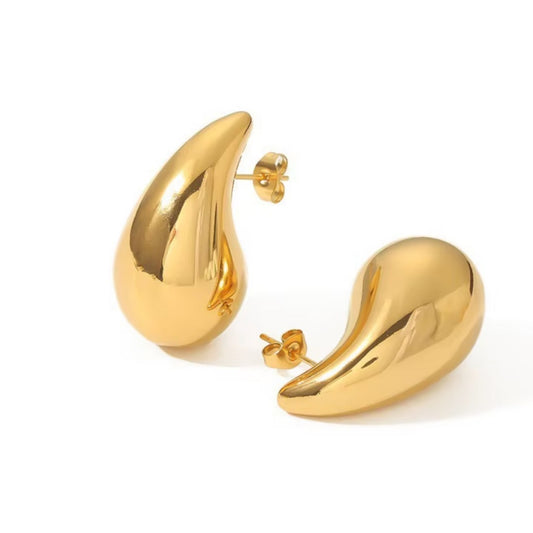 Teardrop Shaped Studs Earrings