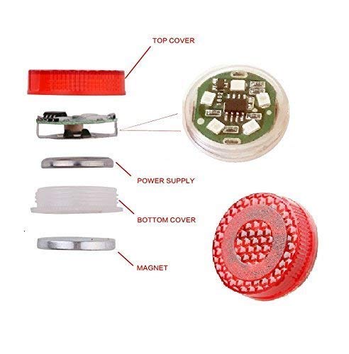 2pairs 4pcs Waterproof 5 LED Wireless Car Door Warning Open Lights Indicator CHERRI BERRY BY GOLDEN SPARROW