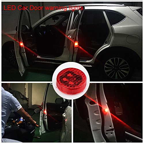 2pairs 4pcs Waterproof 5 LED Wireless Car Door Warning Open Lights Indicator CHERRI BERRY BY GOLDEN SPARROW