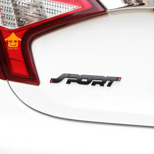 3D Metal Car Logo Badge Sticker – Black (1 Pc) CHERRI BERRY BY GOLDEN SPARROW