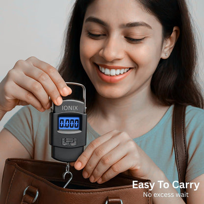 50kg Digital Luggage Weighing Scale. Portable Electronic Weight Machine for Travel & Flights. LCD Display. Accurate, Lightweight, Handheld Luggage Scale for Bags, Suitcases, Home, Airport Use. CHERRI BERRY BY GOLDEN SPARROW