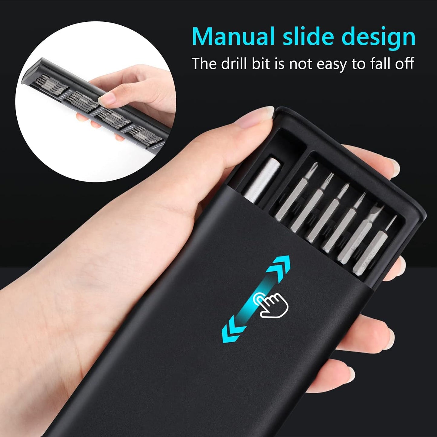 24-in-1 Mini Precision Screwdriver Set with Case | Magnetic Small Flathead, Phillips, Torx Screwdriver Kit for Electronics, Smartphone, Laptop, PC, Watches, Glasses, Jewelry Repair, DIY Tools CHERRI BERRY BY GOLDEN SPARROW