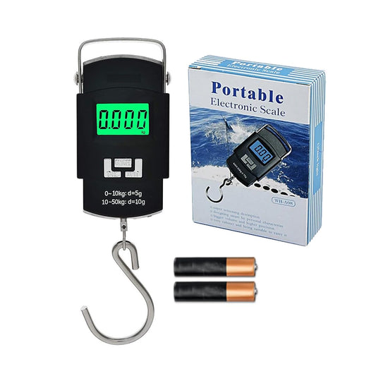 50kg Digital Luggage Weighing Scale. Portable Electronic Weight Machine for Travel & Flights. LCD Display. Accurate, Lightweight, Handheld Luggage Scale for Bags, Suitcases, Home, Airport Use. CHERRI BERRY BY GOLDEN SPARROW