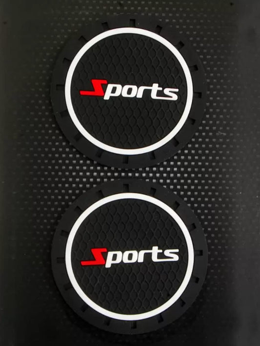 Car Cup Holder Coaster, 2pcs Universal Embedded Non-Slip Car Coasters, 2.75 inch PVC Cup Holder Insert Coasters, Car Accessories