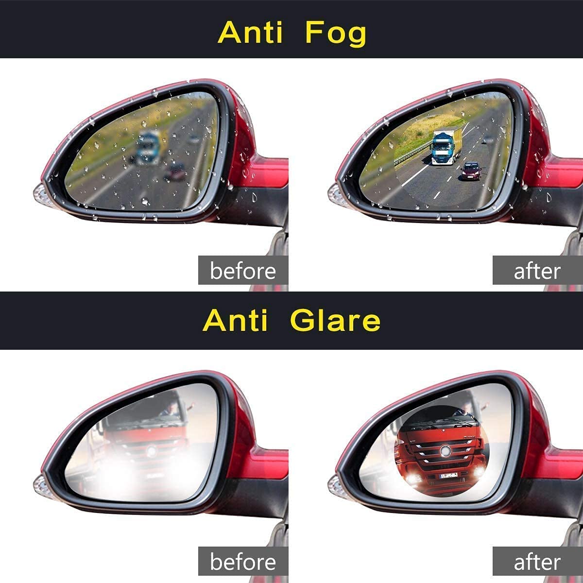 Rainproof Anti-Fog Membrane Waterproof Car Side Mirror Side Window Protective Film (Round)