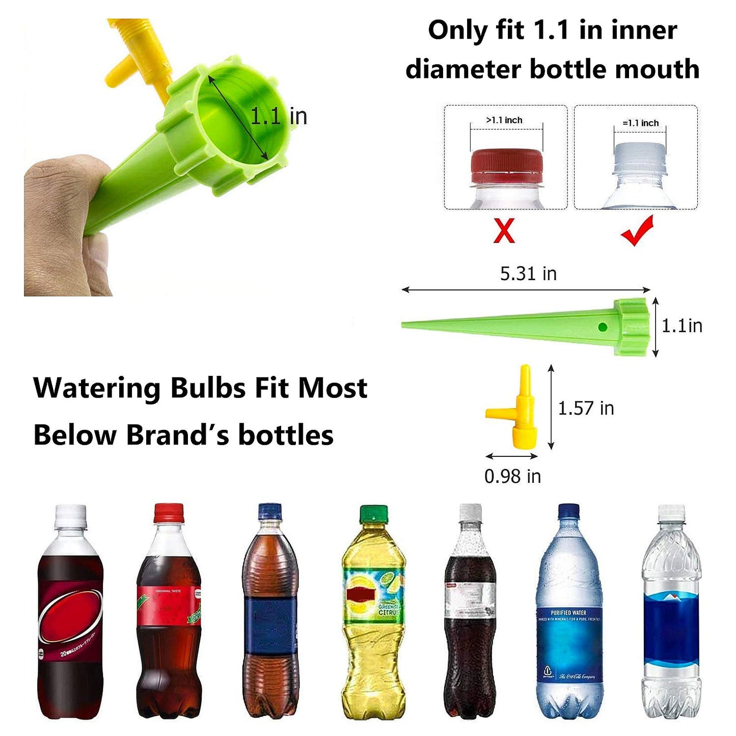 Pack of 12 Drip Irrigation kit for Home Garden, Self-Watering Spikes, Drip Spikes for Plants, Home Garden, Automatic Plant Watering Devices