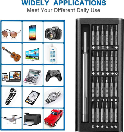 24-in-1 Mini Precision Screwdriver Set with Case | Magnetic Small Flathead, Phillips, Torx Screwdriver Kit for Electronics, Smartphone, Laptop, PC, Watches, Glasses, Jewelry Repair, DIY Tools CHERRI BERRY BY GOLDEN SPARROW