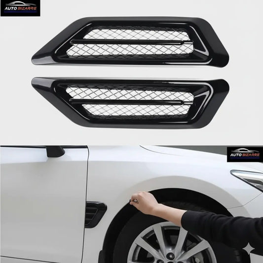 AutoBizarre Car Side Vent Grill Stickers (2 Pcs) CHERRI BERRY BY GOLDEN SPARROW
