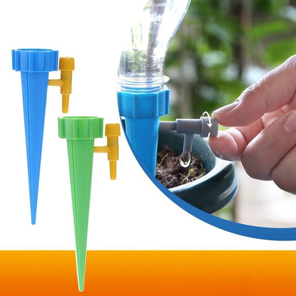 Pack of 12 Drip Irrigation kit for Home Garden, Self-Watering Spikes, Drip Spikes for Plants, Home Garden, Automatic Plant Watering Devices