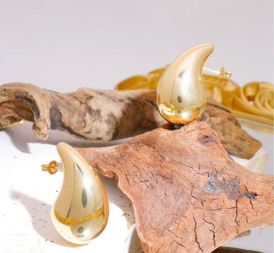 Teardrop Shaped Studs Earrings