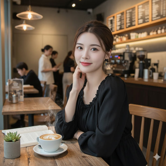 New Black Bow & Smoky Crystal Earrings